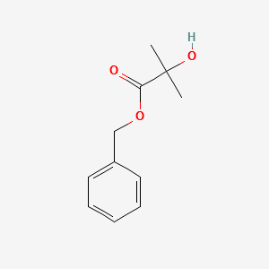 BENZYL 2-HYDROXY-2-METHYLPROPANOATE structure, CAS 19444-23-6