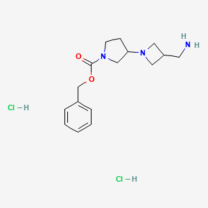 BENZYL 3-(3-(AMINOMETHYL)AZETIDIN-1-YL)PYRROLIDINE-1-CARBOXYLATE DIHYDROCHLORIDE structure, CAS 1179362-00-5