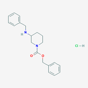 BENZYL 3-(BENZYLAMINO)PIPERIDINE-1-CARBOXYLATE HYDROCHLORIDE structure, CAS 1179362-03-8