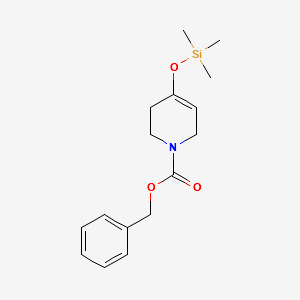 BENZYL 4-((TRIMETHYLSILYL)OXY)-5,6-DIHYDROPYRIDINE-1(2H)-CARBOXYLATE structure, CAS 1147998-34-2
