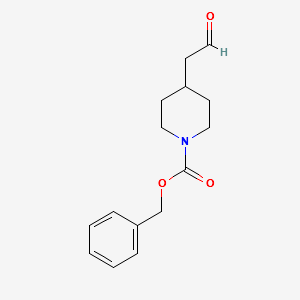 BENZYL 4-(2-OXOETHYL)PIPERIDINE-1-CARBOXYLATE structure, CAS 130312-10-6