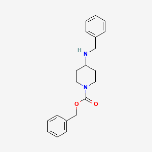 BENZYL 4-(BENZYLAMINO)PIPERIDINE-1-CARBOXYLATE HYDROCHLORIDE structure, CAS 206274-42-2