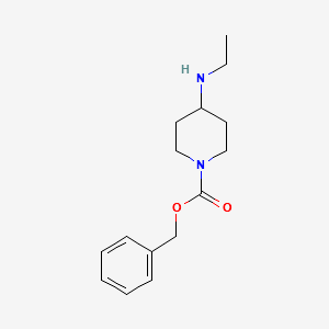 BENZYL 4-(ETHYLAMINO)PIPERIDINE-1-CARBOXYLATE HYDROCHLORIDE structure, CAS 159874-38-1