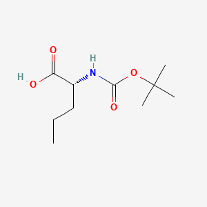 BOC-D-NVA-OH structure, CAS 57521-85-4