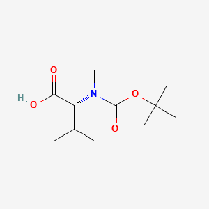 BOC-N-ME-D-VAL-OH structure, CAS 89536-85-6