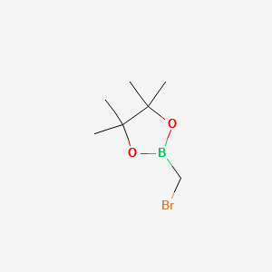 BROMOMETHYLBORONIC ACID PINACOL ESTER structure, CAS 166330-03-6