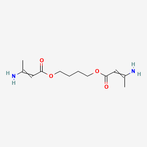 BUTANE-1,4-DIYL BIS(3-AMINOBUT-2-ENOATE) structure, CAS 14205-47-1