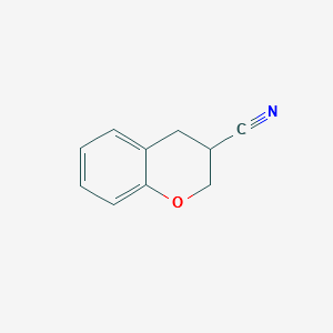 CHROMAN-3-CARBONITRILE structure, CAS 89197-60-4