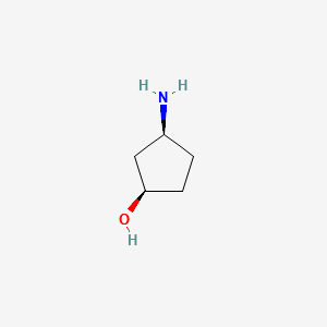 CIS-3-AMINOCYCLOPENTANOL structure, CAS 124555-42-6