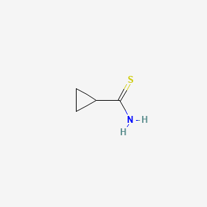 CYCLOPROPANECARBOTHIOIC ACID AMIDE structure, CAS 20295-34-5