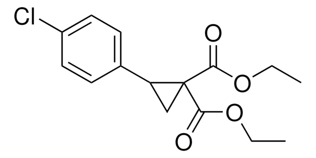 DIETHYL 2-(4-CHLOROPHENYL)CYCLOPROPANE-1,1-DICARBOXYLATE structure, CAS 74444-83-0