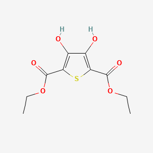 DIETHYL 3,4-DIHYDROXYTHIOPHENE-2,5-DICARBOXYLATE structure, CAS 1822-66-8