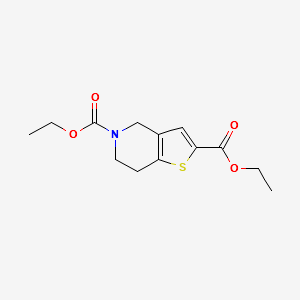DIETHYL 6,7-DIHYDROTHIENO[3,2-C]PYRIDINE-2,5(4H)-DICARBOXYLATE structure, CAS 116119-00-7