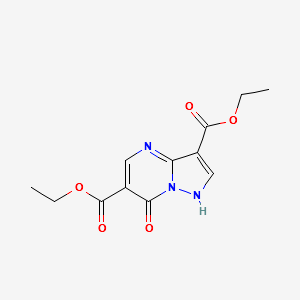 DIETHYL 7-OXO-4,7-DIHYDROPYRAZOLO[1,5-A]-PYRIMIDINE-3,6-DICARBOXYLATE structure, CAS 155374-25-7