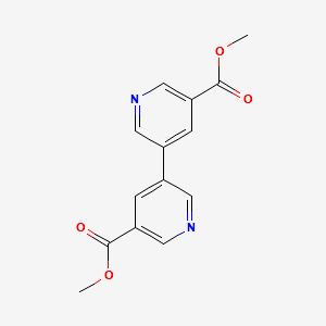 DIMETHYL [3,3'-BIPYRIDINE]-5,5'-DICARBOXYLATE structure, CAS 128612-43-1