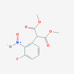 DIMETHYL 2-(3-FLUORO-2-NITROPHENYL)MALONATE structure, CAS 872141-24-7