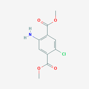 DIMETHYL 2-AMINO-5-CHLOROTEREPHTHALATE structure, CAS 32888-87-2