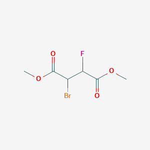 DIMETHYL THREO-2-BROMO-3-FLUOROSUCCINATE structure, CAS 36875-34-0