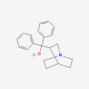 DIPHENYL(QUINUCLIDIN-3-YL)METHANOL HYDROCHLORIDE structure, CAS 10447-39-9