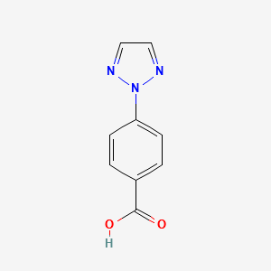 4-(2H-1,2,3-triazol-2-yl)benzoic acid structure, CAS 90322-96-6