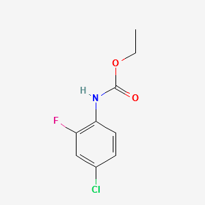 ETHYL (4-CHLORO-2-FLUOROPHENYL)CARBAMATE structure, CAS 114108-90-6