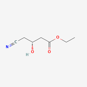 ETHYL (R)-(-)-4-CYANO-3-HYDROXYBUTYATE structure, CAS 141942-85-0