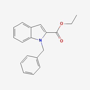 ETHYL 1-BENZYL-1H-INDOLE-2-CARBOXYLATE structure, CAS 17017-66-2