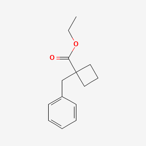ETHYL 1-BENZYLCYCLOBUTANECARBOXYLATE structure, CAS 114672-01-4