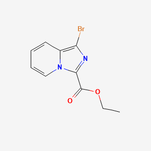 ETHYL 1-BROMOIMIDAZO[1,5-A]PYRIDINE-3-CARBOXYLATE structure, CAS 885276-59-5