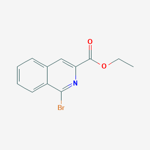 ETHYL 1-BROMOISOQUINOLINE-3-CARBOXYLATE structure, CAS 1079947-40-2