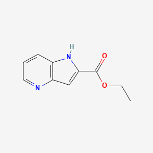 ETHYL 1H-PYRROLO[3,2-B]PYRIDINE-2-CARBOXYLATE structure, CAS 17288-32-3