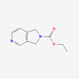 ETHYL 1H-PYRROLO[3,4-C]PYRIDINE-2(3H)-CARBOXYLATE structure, CAS 147740-04-3