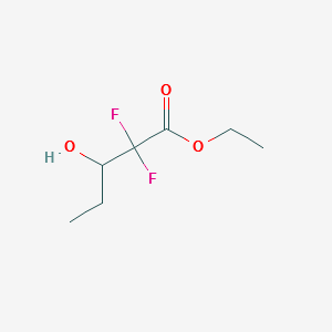 ETHYL 2,2-DIFLUORO-3-HYDROXYPENTANOATE structure, CAS 1092693-68-9
