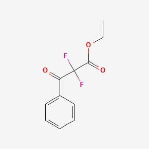ETHYL 2,2-DIFLUORO-3-OXO-3-PHENYLPROPANOATE structure, CAS 114701-62-1