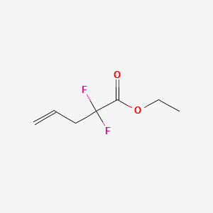 ETHYL 2,2-DIFLUOROPENT-4-ENOATE structure, CAS 110482-96-7