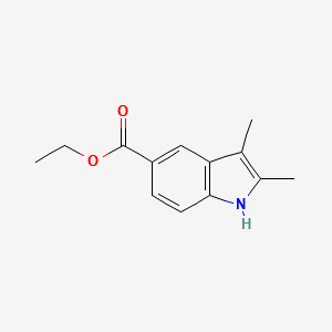 ETHYL 2,3-DIMETHYL-1H-INDOLE-5-CARBOXYLATE structure, CAS 21523-62-6