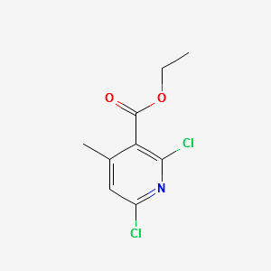 ETHYL 2,6-DICHLORO-4-METHYLNICOTINATE structure, CAS 108130-10-5