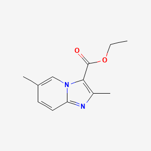 ETHYL 2,6-DIMETHYLIMIDAZO[1,2-A]PYRIDINE-3-CARBOXYLATE structure, CAS 81438-51-9