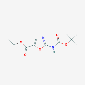 ETHYL 2-((TERT-BUTOXYCARBONYL)AMINO)OXAZOLE-5-CARBOXYLATE structure, CAS 941294-50-4