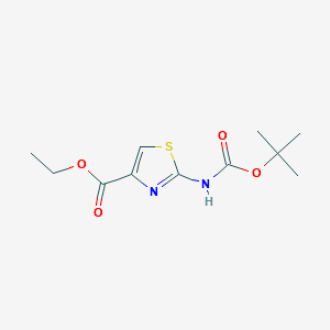 ETHYL 2-((TERT-BUTOXYCARBONYL)AMINO)THIAZOLE-4-CARBOXYLATE structure, CAS 189512-01-4