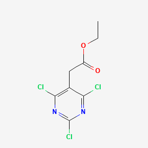 ETHYL 2-(2,4,6-TRICHLOROPYRIMIDIN-5-YL)ACETATE structure, CAS 889944-72-3