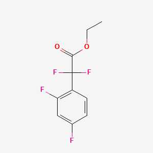 ETHYL 2-(2,4-DIFLUOROPHENYL)-2,2-DIFLUOROACETATE structure, CAS 1228957-05-8