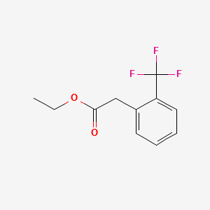 ETHYL 2-(2-(TRIFLUOROMETHYL)PHENYL)ACETATE structure, CAS 81580-50-9