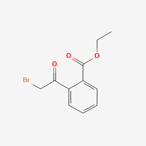 ETHYL 2-(2-BROMOACETYL)BENZOATE structure, CAS 133993-34-7