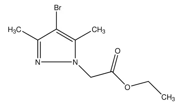 ETHYL 2-(4-BROMO-3,5-DIMETHYL-1H-PYRAZOL-1-YL)ACETATE structure, CAS 175137-54-9