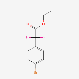 ETHYL 2-(4-BROMOPHENYL)-2,2-DIFLUOROACETATE structure, CAS 1004305-97-8