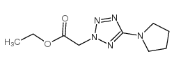 ETHYL 2-(5-(PYRROLIDIN-1-YL)-2H-TETRAZOL-2-YL)ACETATE structure, CAS 175205-06-8