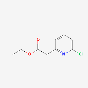 ETHYL 2-(6-CHLOROPYRIDIN-2-YL)ACETATE structure, CAS 174666-22-9