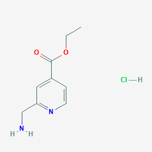 ETHYL 2-(AMINOMETHYL)ISONICOTINATE HYDROCHLORIDE structure, CAS 1189983-26-3