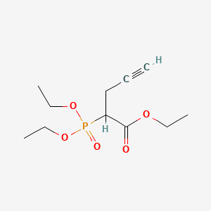 ETHYL 2-(DIETHOXYPHOSPHORYL)PENT-4-YNOATE structure, CAS 26199-74-6